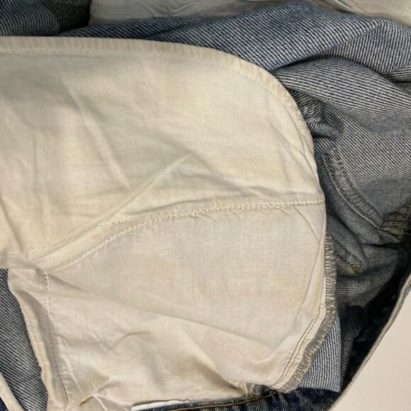 MAISON MARGIELA Jeans 28”Blue High-Waist Barrel Wide Slashed Raw-Hem Luxury Zip - Picture 15 of 15